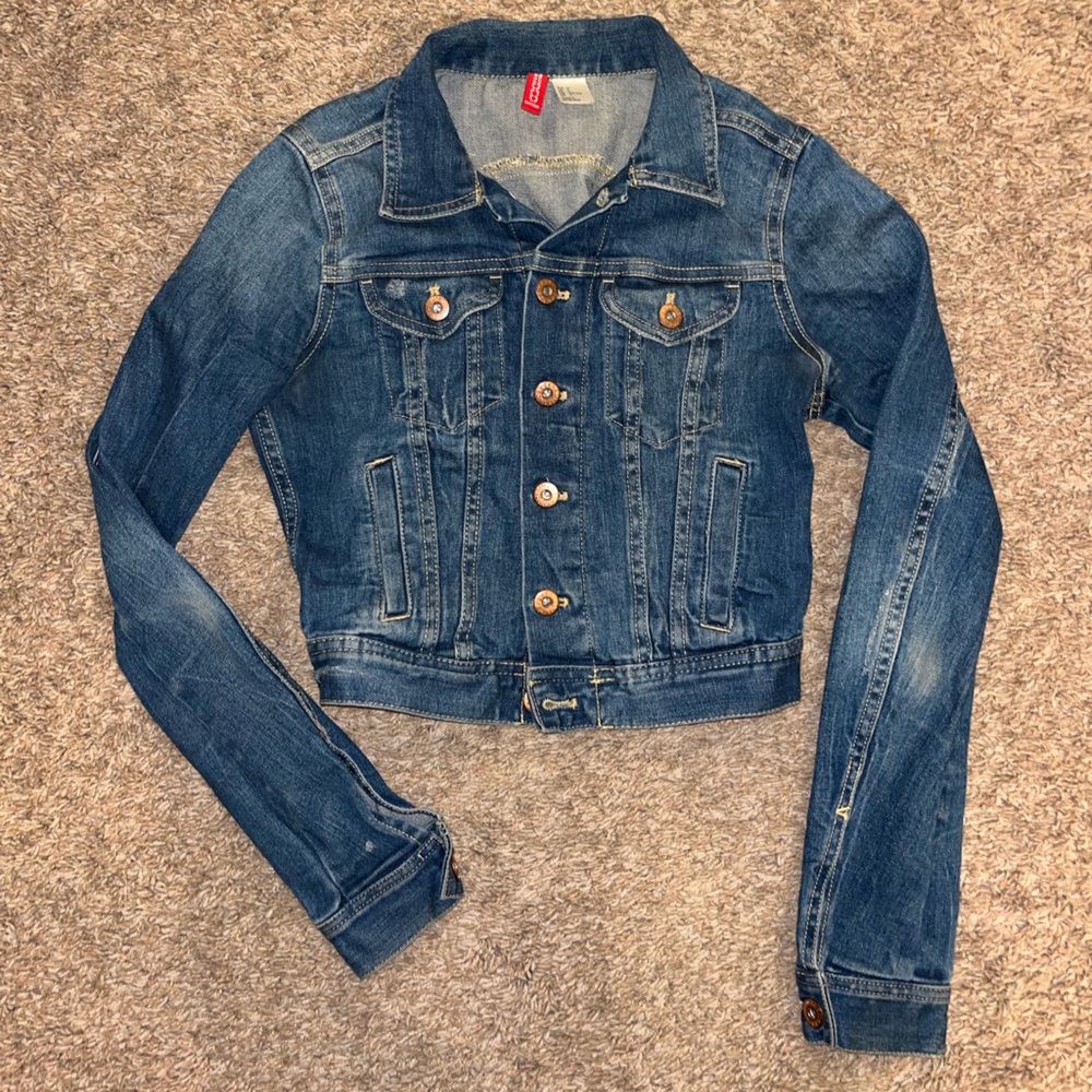 H&M Divided Cropped Jean Jacket